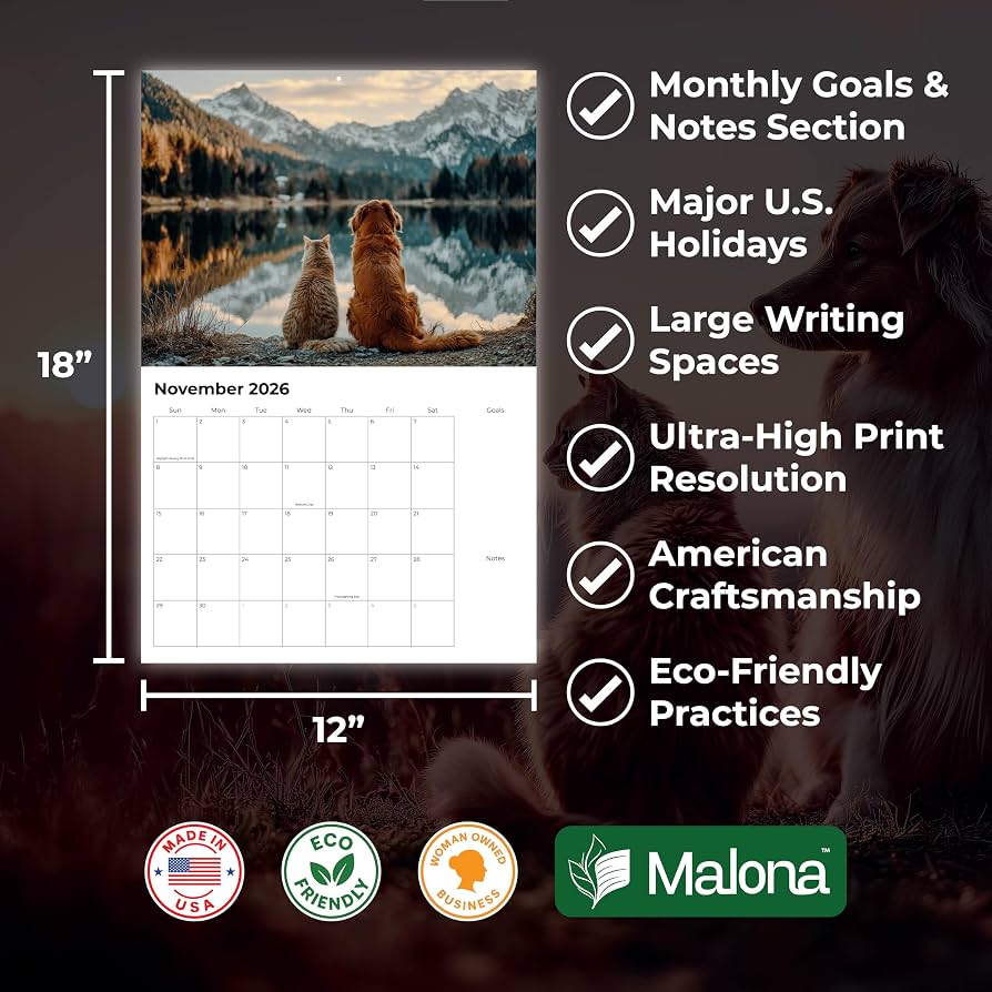 2026 Cats & Dogs Calendar Amazon product image 2