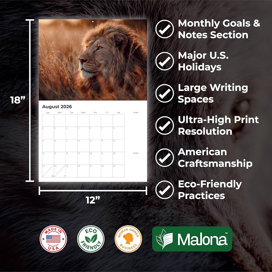 2026 Wildlife Calendar Amazon product image 2
