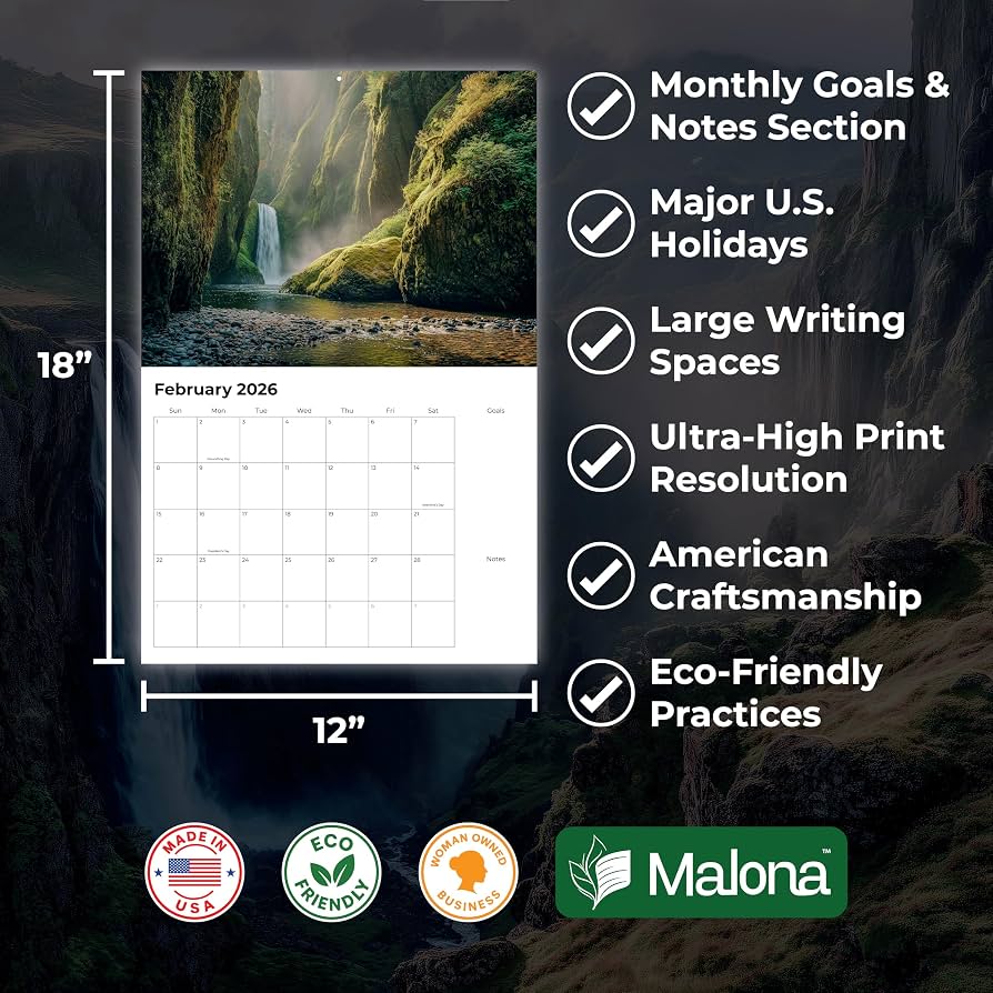 2026 Waterfall Calendar Amazon product image 3