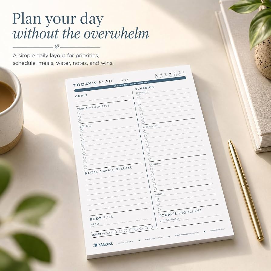 Daily Planner Notepad Amazon product image 4